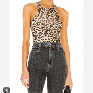 WORN ONCE All Saints leopard body suit UK 12 US 8 EU 40. Comfy and chic